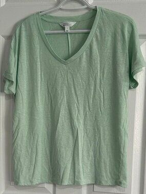 Ladies Short Sleeve T-Shirt by Market Spruce - Color: Seafoam - Size L